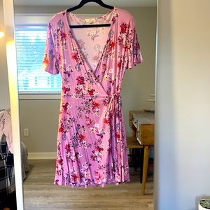 Hippie Rose Floral Wrap Dress